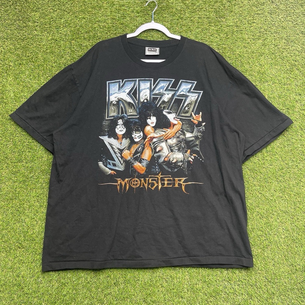KISS Monster Tour Shirt Mens 3XL Black Band Tee Single Stitch Roxx Rock Grunge